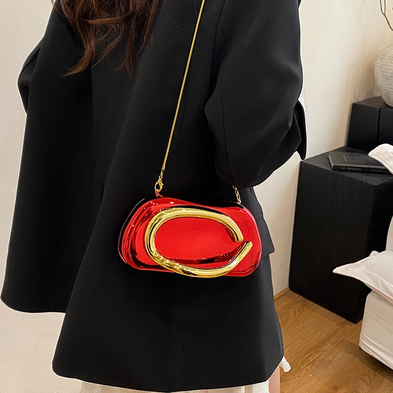 Gold Closure Box Clutch Bag wo - Women Bags 2026 Trends review and price